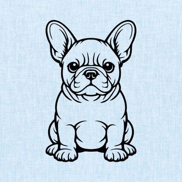 Cute French Bulldog Puppy SVG Cricut Cut File | Vector Clipart PNG ...