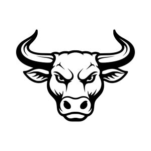 angry bull mascot head clipart thumb svg clipart design image