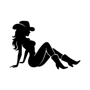 sexy cowgirl silhouette clipart thumb svg clipart design image